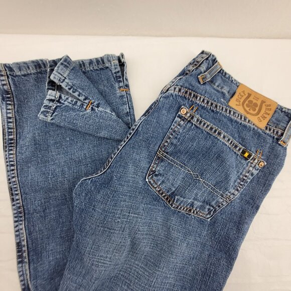 Vintage Lucky Brand Jeans Women's 2 Blue Wild Child Mid-Rise Boot Cut Slit USA - Picture 16 of 16